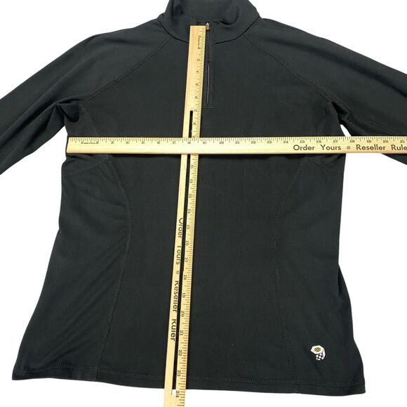 Mountain Hardwear Shirt M Black 1/4 Zip Pullover Long Sleeve Top Womens - Picture 7 of 12